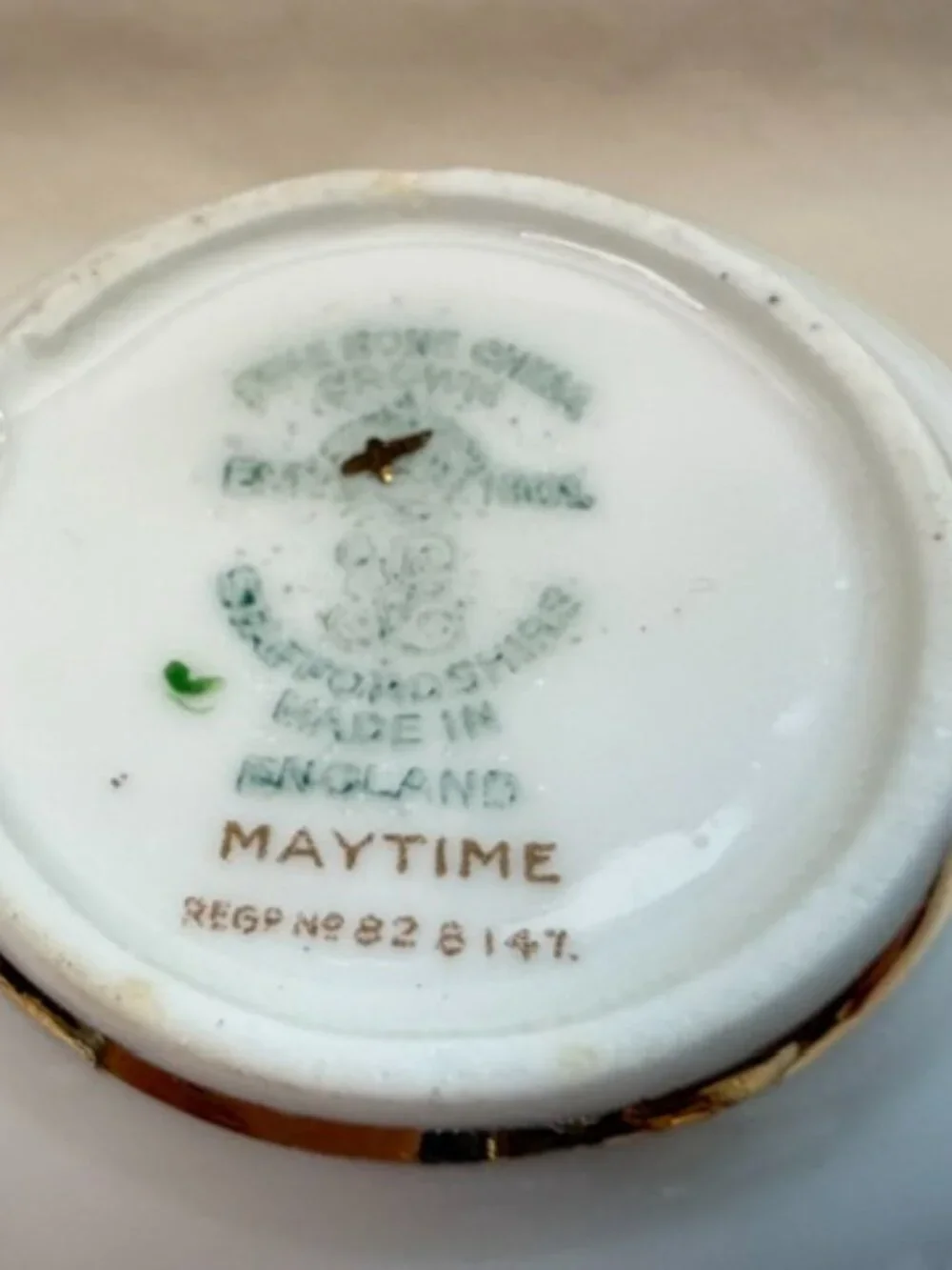 Vintage Crown Staffordshire Maytime Pattern Bowl - Picture 6 of 8